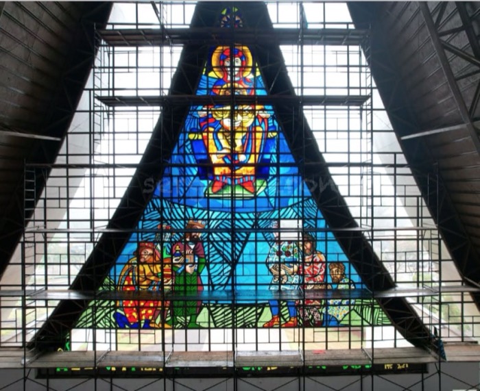 Catedral N. Sra. de Guadalupe — Vitral da Encarnação · Foz do Iguaçu (PR), imagem 4
